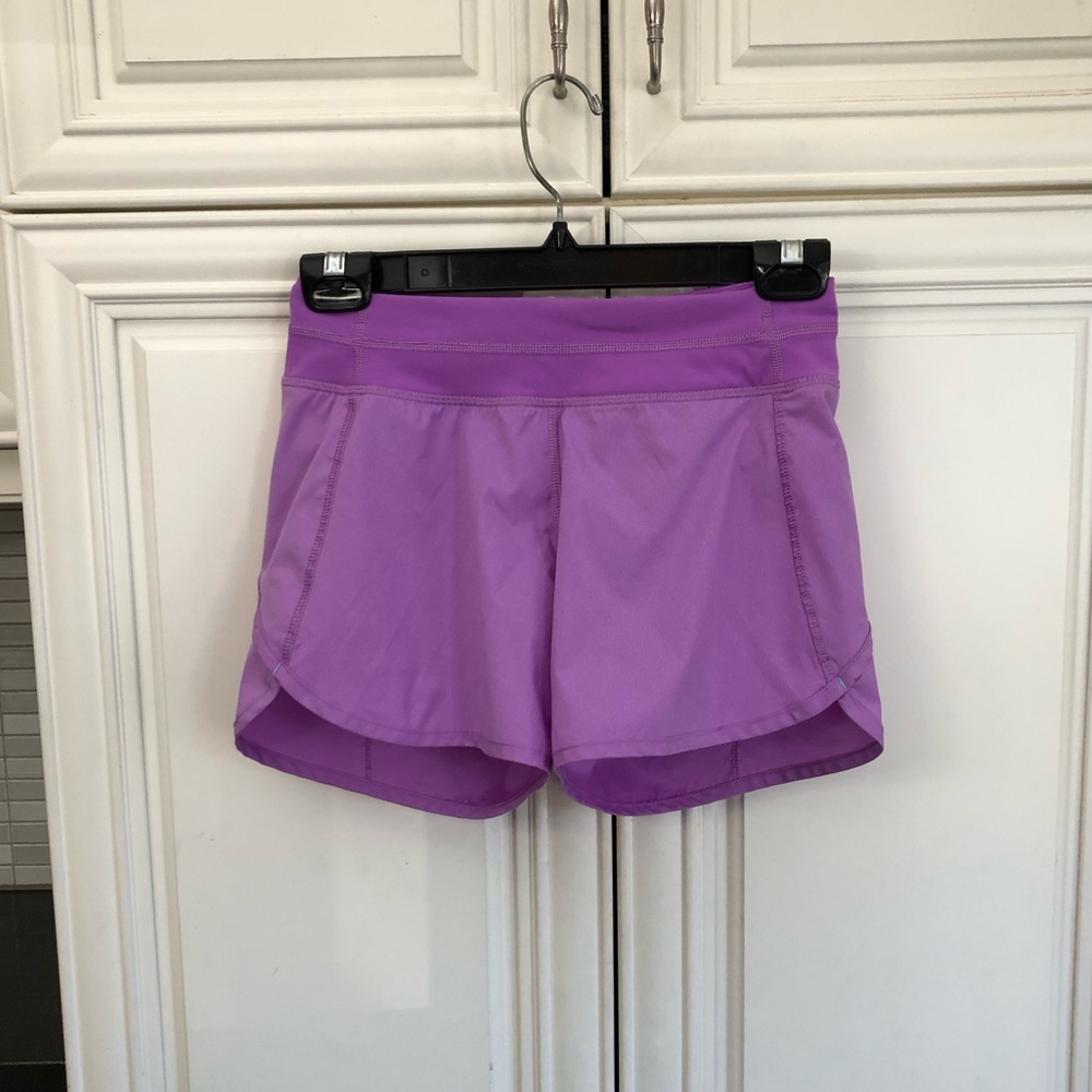 RARE PURPLE Ivivva by Lululemon lined girls shorts